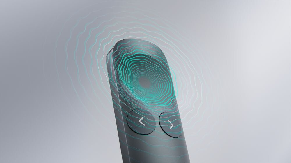 LOGITECH Spotlight 2 Haptyka delikatnych wibracji zmianę slajdu aktywację funkcji - 