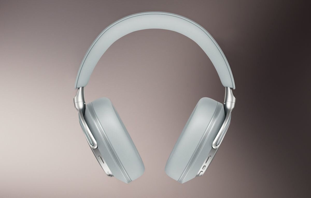 Słuchawki nauszne BOWERS & WILKINS Px8 S2 ANC nauszniki i pałąk miękką skórą Nappa Aluminiowy pałąk - słuchawki od przodu