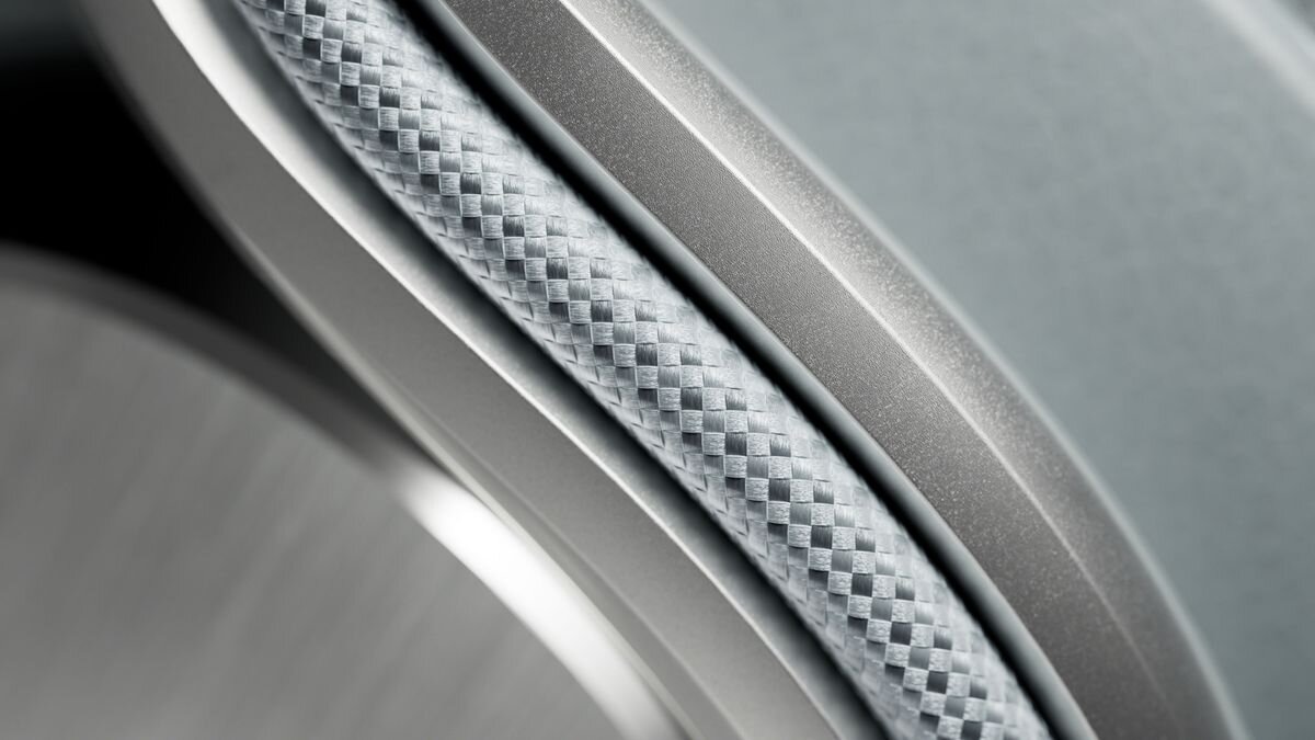 Słuchawki nauszne BOWERS & WILKINS Px8 S2 ANC regulację poziomu transparentności personalizację brzmienia 5-pasmowego korektora Quick Action trybu True Sound - zbliżenie na detale