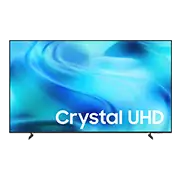 uhd u8092h 65 75 85 inch 180x180 Telewizor z wyświetlaczem pokazującym niebieskie abstrakcyjne tło z napisem \'Crystal UHD\'.