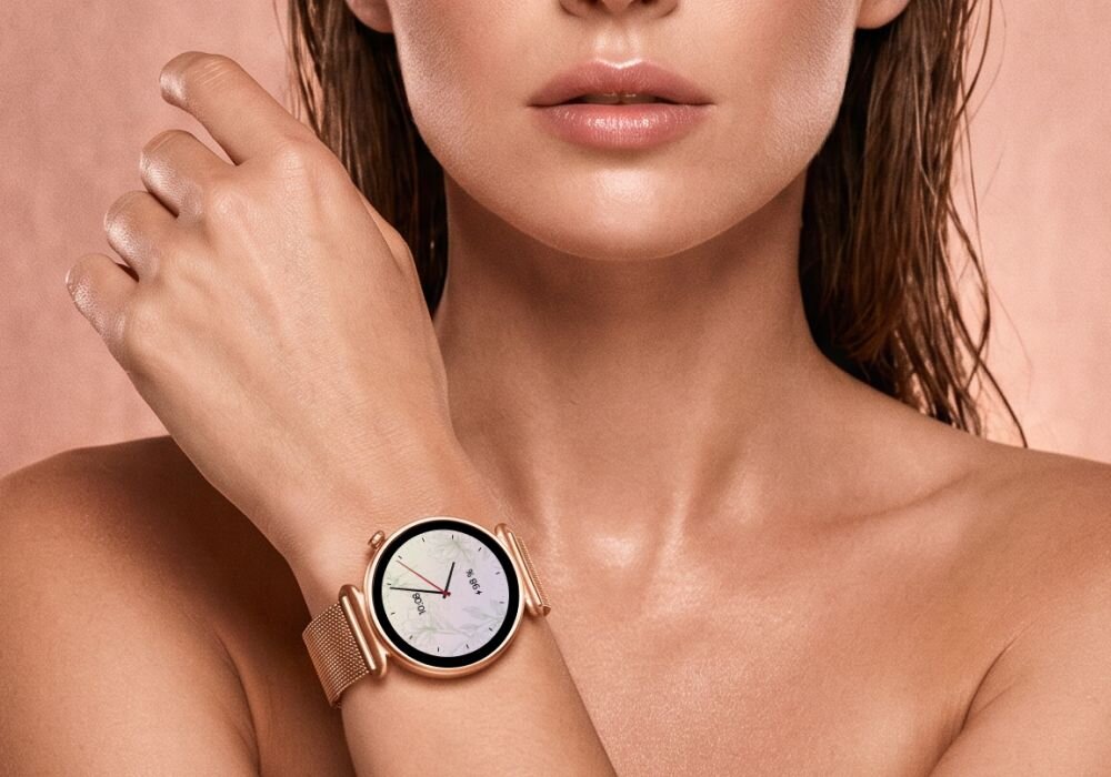 FOREVER SB-380 smartwatch bransoleta mesh pasek SmartMag silikon Cloud Dancer magnetyczny lekki