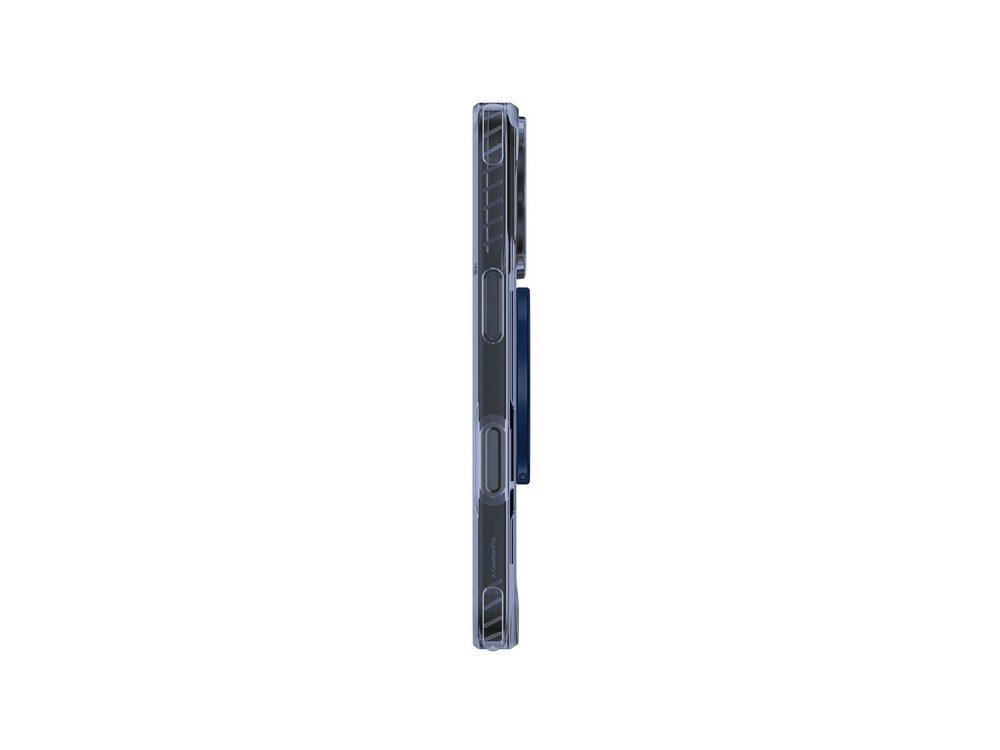 Etui AmazingThing Titan Pro na iPhone 17 Pro Max, widok z boku ukazujący cienki profil obudowy i wzmocnienia krawędziowe na białym tle.
