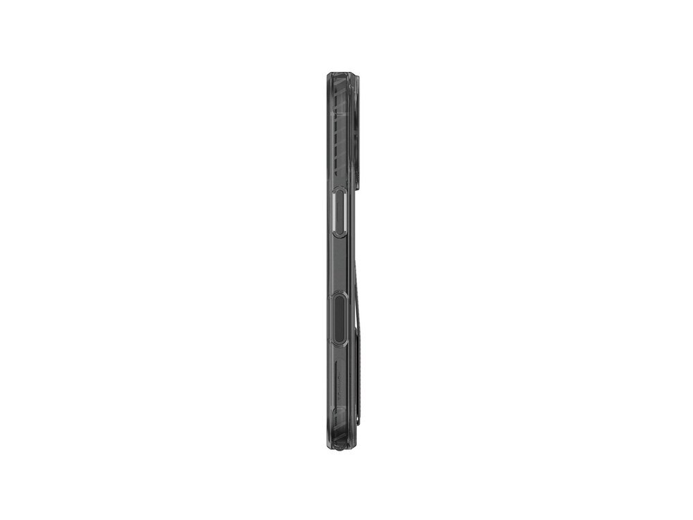 Etui AmazingThing Titan Pro Holder na iPhone 17, widok od boku pokazujący smukły profil obudowy z przyciskami i napisem AmazingThing na ramce.