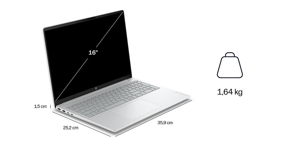 Laptop HP OmniBook 3 16-BV0007NWX 16 IPS Ryzen AI 7 16GB RAM 512GB SSD Windows 11 Home