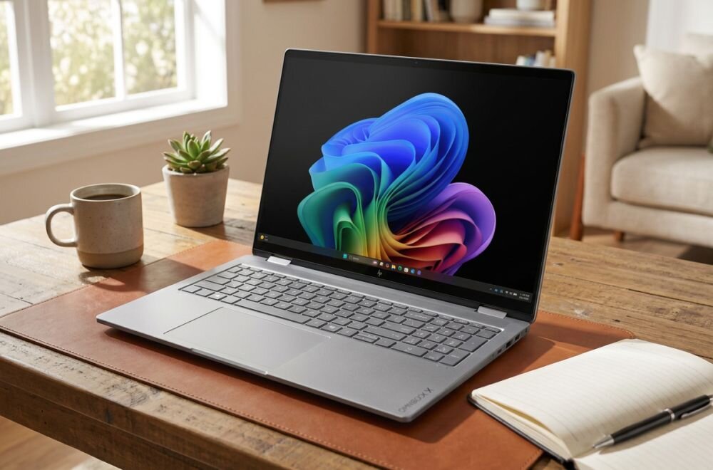 Laptop HP OmniBook X Flip 16-cc0006nwx 16 OLED Ryzen AI 5 435 16GB RAM 512GB SSD Windows 11 Home, Funkcje AI.