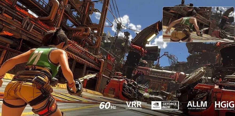LG 50QNED7EB3C VRR 60Hz gaming płynność gry opóźnienia, kadr z gry