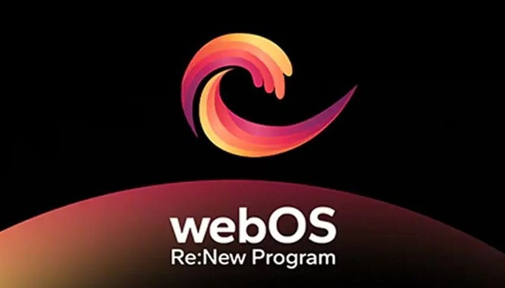 LG 65QNED7EB3C webOS Re New aktualizacje systemu 5 lat funkcje, web os na ciemnym tle
