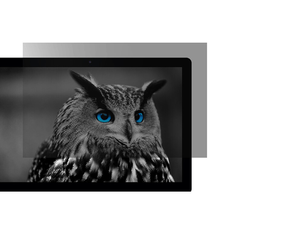 Filtr prywatyzujący Natec Owl ukazany na fragmencie ekranu