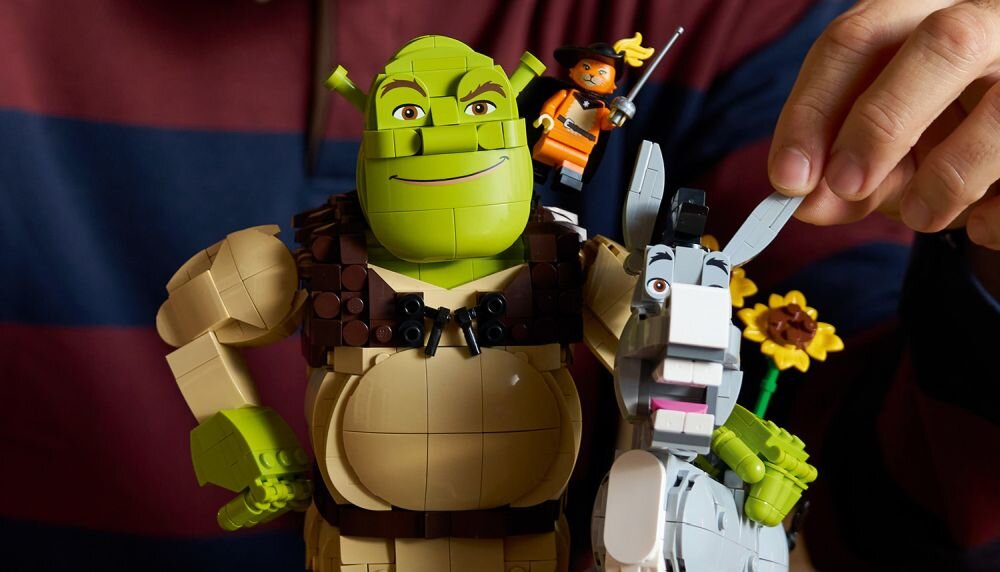 Колекційний набір моделей LEGO 72423 "Шрек, віслюк та кіт у чоботях", 1403 елементи