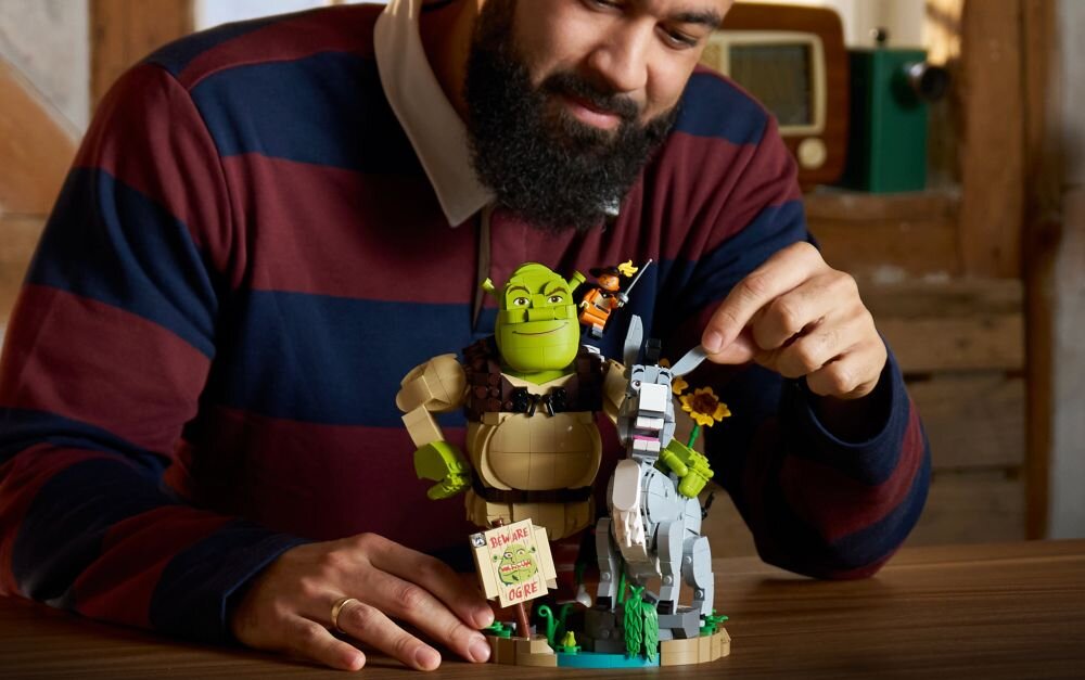 LEGO 72423 Шрек, Осел та Кіт у чоботях: відпочинок, проведення часу, творче мислення, координація 
