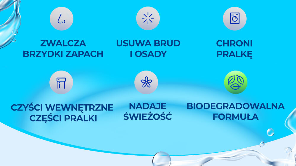 Płyn do czyszczenia pralek BRYZA Fresh 250ml zalety