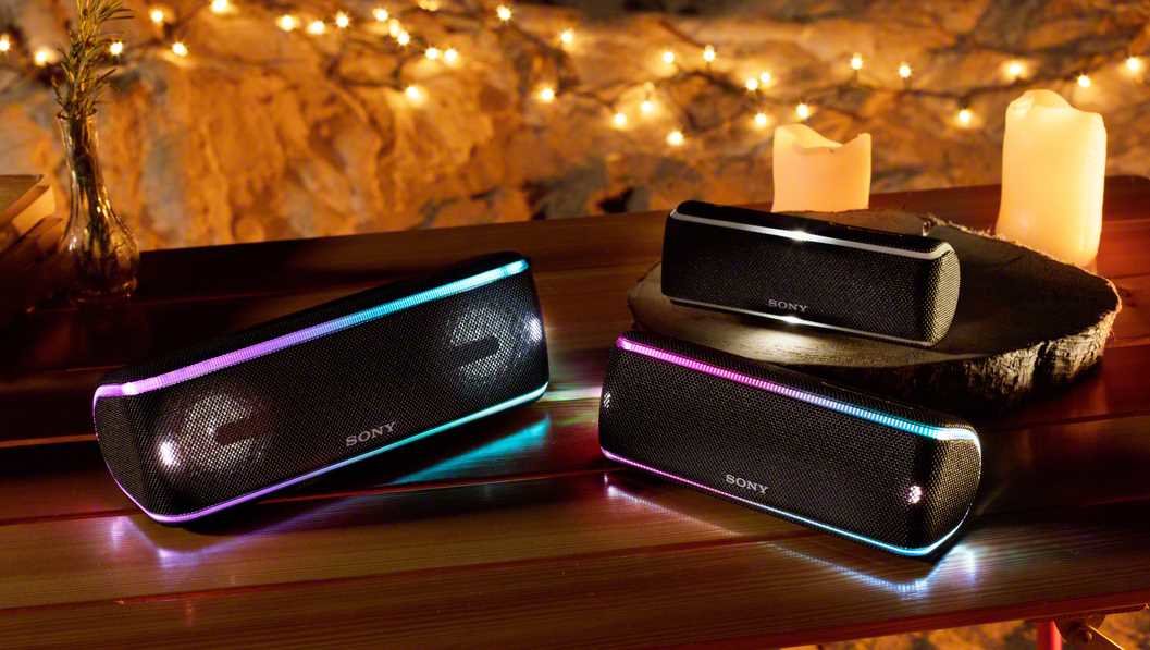 Głośnik mobilny SONY SRS-XB21 Żółty - oświetlenie 