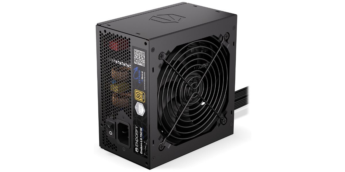 Zasilacz ENDORFY Enduro L6 750 W na białym tle.