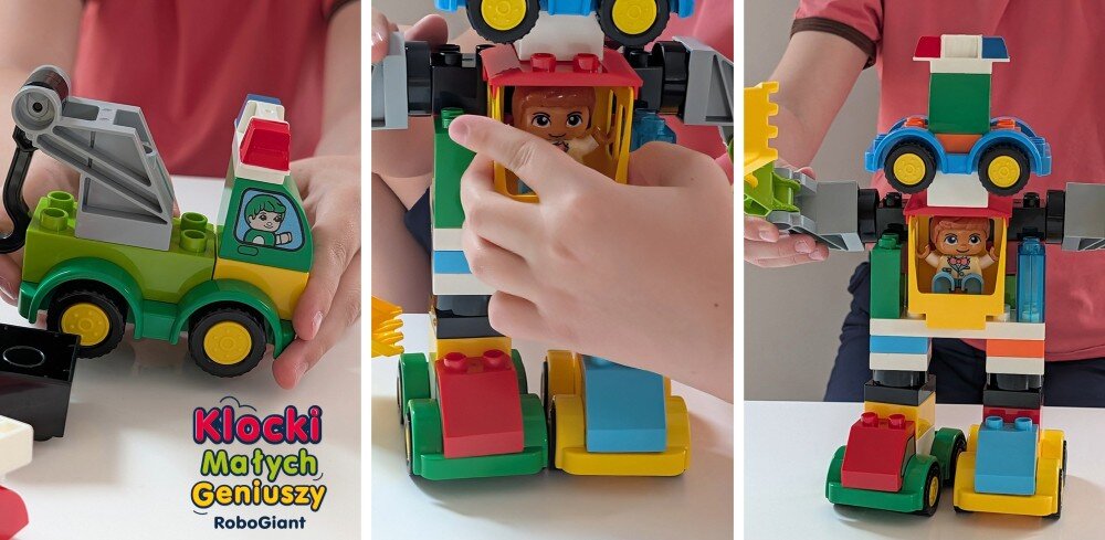 Klocki plastikowe ASKATO Klocki małych geniuszy RoboGiant 910732