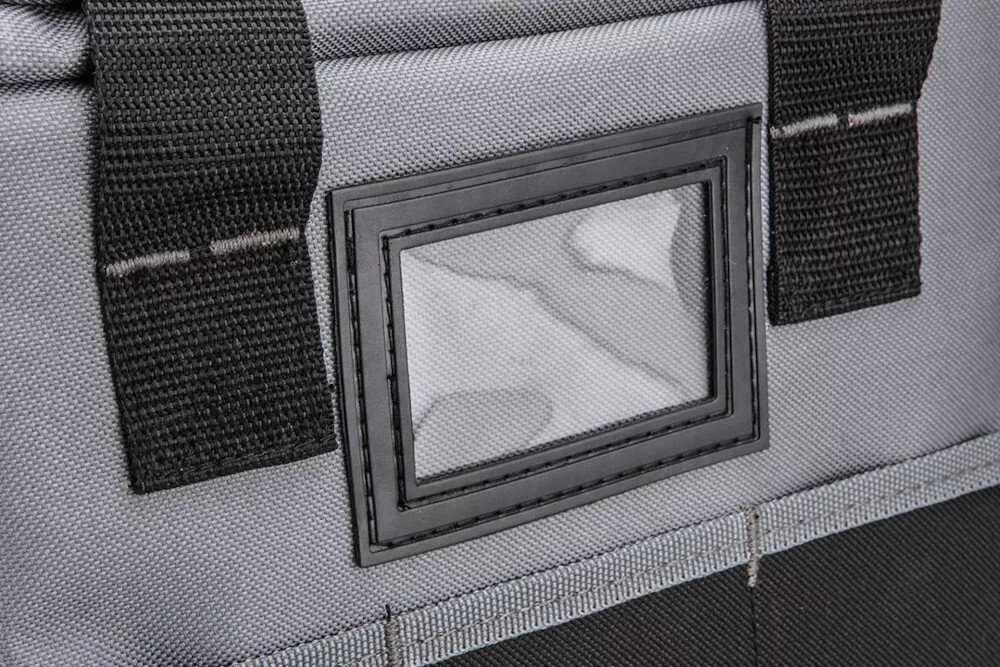 Torba narzędziowa GRAPHITE Energy + 58G015 zbliżenie na okienko na etykietę okienko na etykietę personalizacja szybkie rozpoznanie