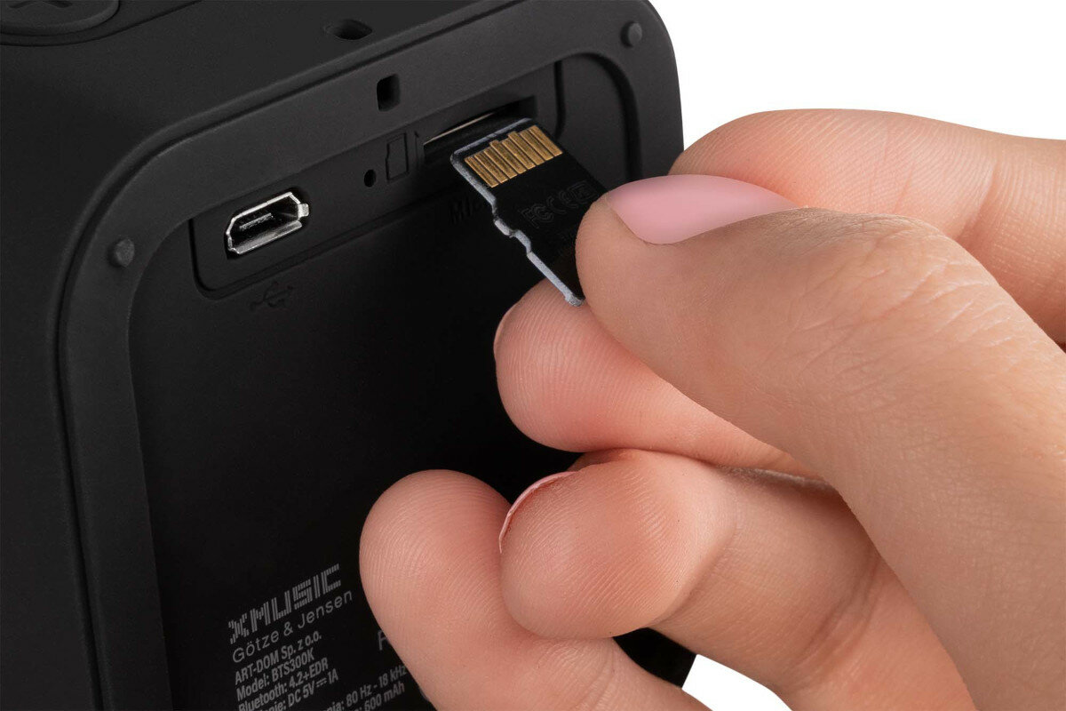 Głośnik Mobilny XMUSIC BTS300K Czarny - Łączność