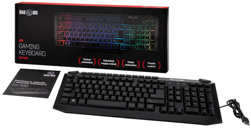 Klawiatura MAD DOG GK700 RGB