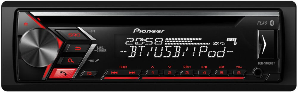 Radio samochodowe PIONEER DEH-S4000BT - ogólny