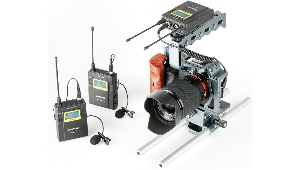 Bezprzewodowy zestaw audio SARAMONIC UwMic9 RX9 + TX9 + TX9  - transmisja