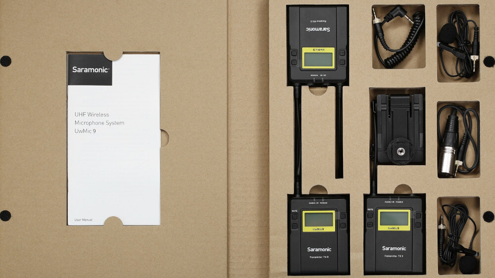 Bezprzewodowy zestaw audio SARAMONIC UwMic9 RX9 + TX9 + TX9  - zestaw