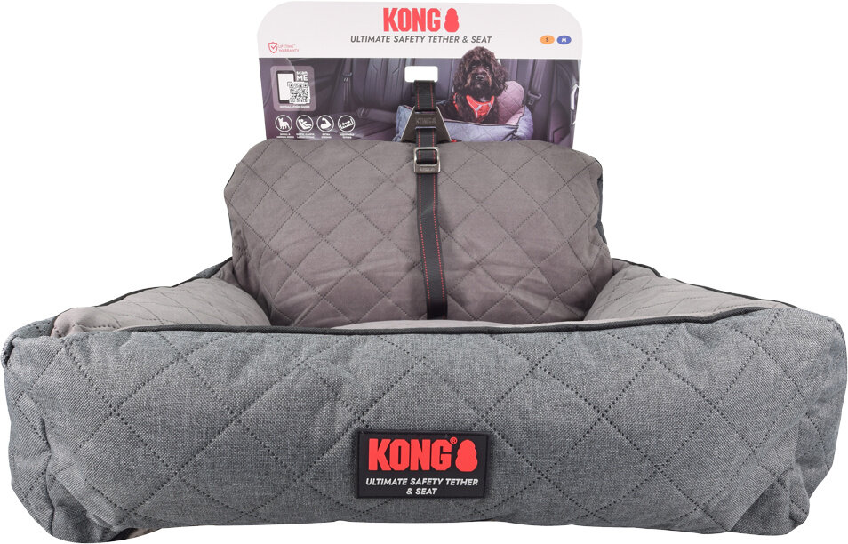 Transporter KONG Ultimate Safety Seat & Tether M Niebiesko-szary