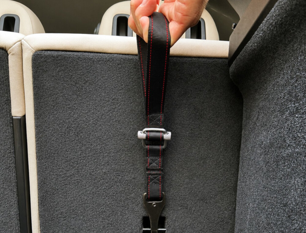 Transporter KONG Ultimate Safety Seat & Tether M Niebiesko-szary