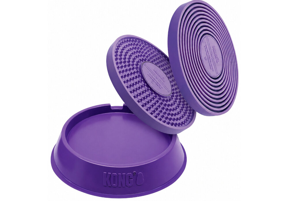 Zabawka do lizania KONG PLPS3E Licks Spinz S Fioletowy