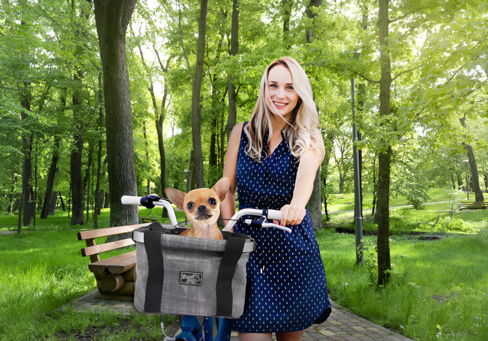 Koszyk rowerowy dla psa AFP Travel Dog Easy go Bicycle Pet Basket