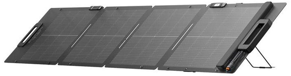 Panel fotowoltaiczny ECOFLOW EFSOLARLIGHT110W-P-D 110W, porty, złącza, prąd, napięcie, Przenośny panel słoneczny oparty na wspornikach.