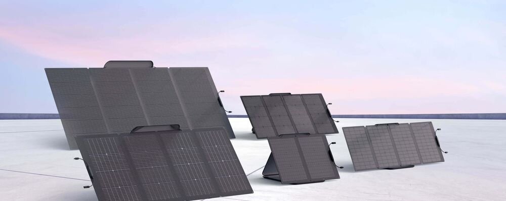 Panel fotowoltaiczny ECOFLOW EFSOLARLIGHT110W-P-D 110W, łączenie, panele, stacja, moc, Różne modele przenośnych paneli słonecznych EcoFlow.