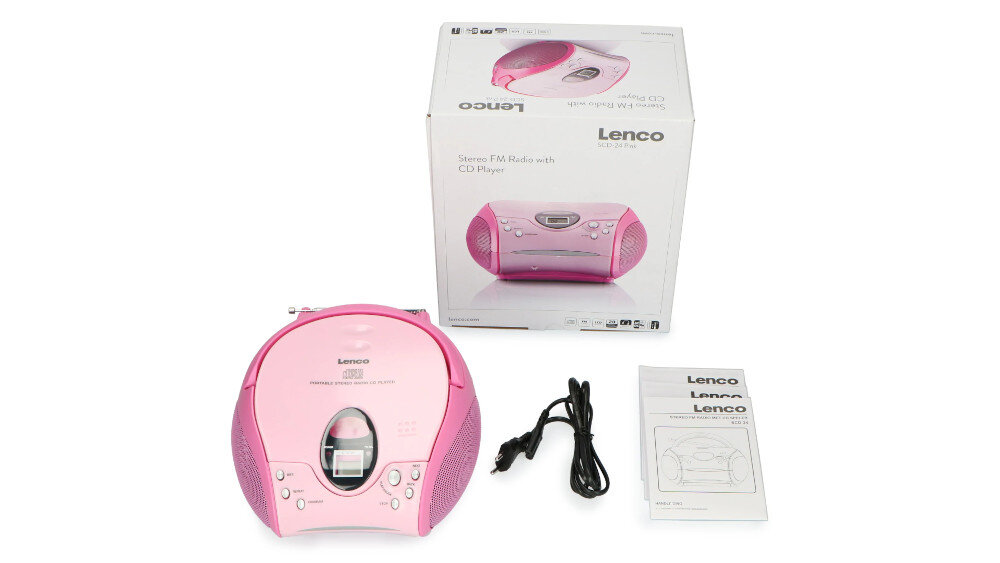 Radioodtwarzacz LENCO SCD-24 - zestaw
