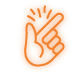 Logo \'media expert\' na pomarańczowym tle w kształcie nieregularnej plamy.
