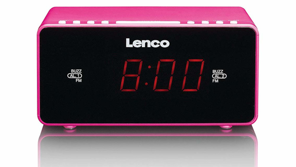 Radiobudzik LENCO CR510 Rozowy - Ogólny