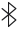 Czarny symbol Bluetooth na przezroczystym tle.