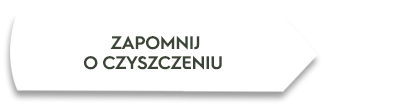 Obraz przedstawia biały kształt z czarnym obramowaniem, na którym widnieje tekst: \'ZAPOMNIJ O CZYSZCZENIU\'.