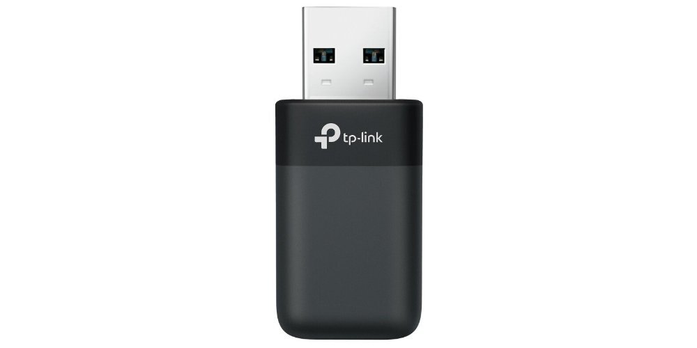 Karta sieciowa TP-LINK Archer TX50U USB-A na białym tle.
