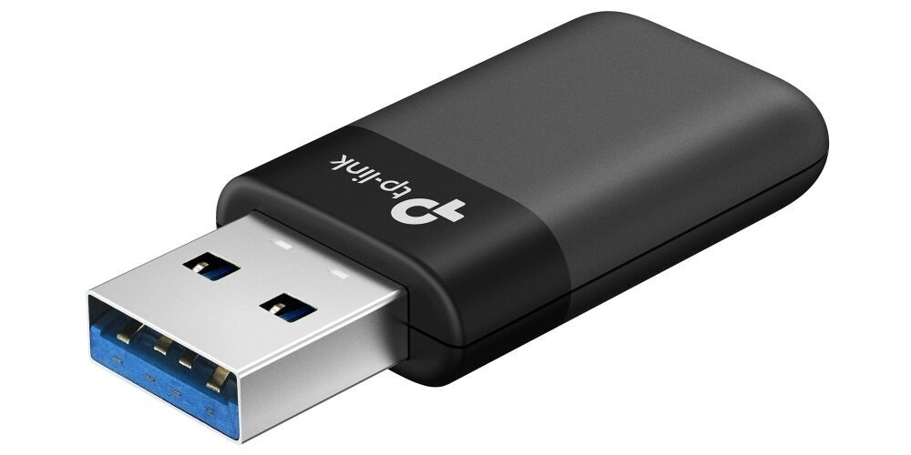 Karta sieciowa TP-LINK Archer TX50U USB-A na białym tle.