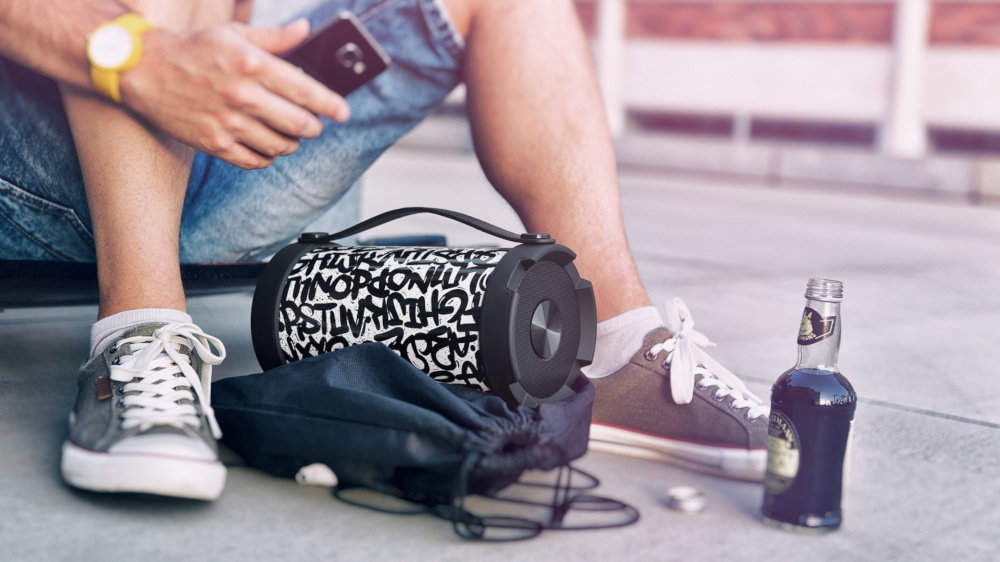 Głośnik Mobilny GOGEN BPS320STR Czarno-Bialy - Łączność