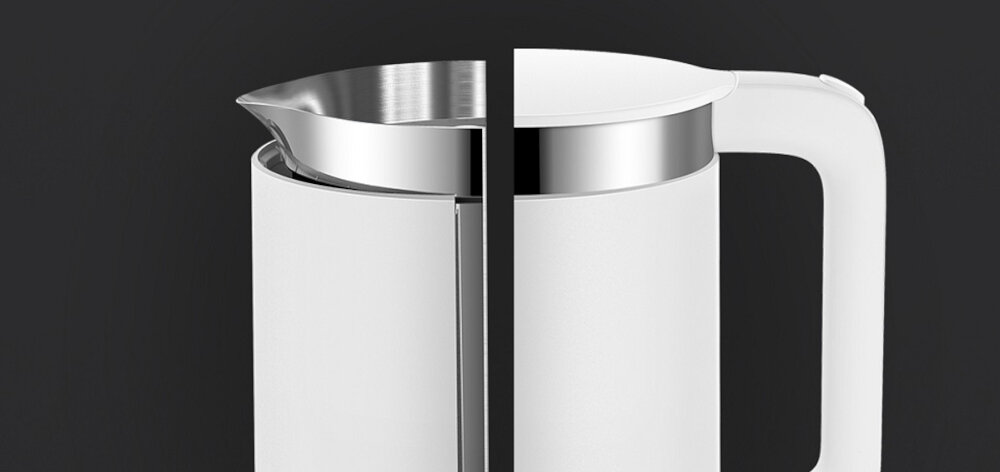 Czajnik XIAOMI Mi Smart Kettle Dwuwarstwowy korpus podwojna obudowa izolacja cieplna
