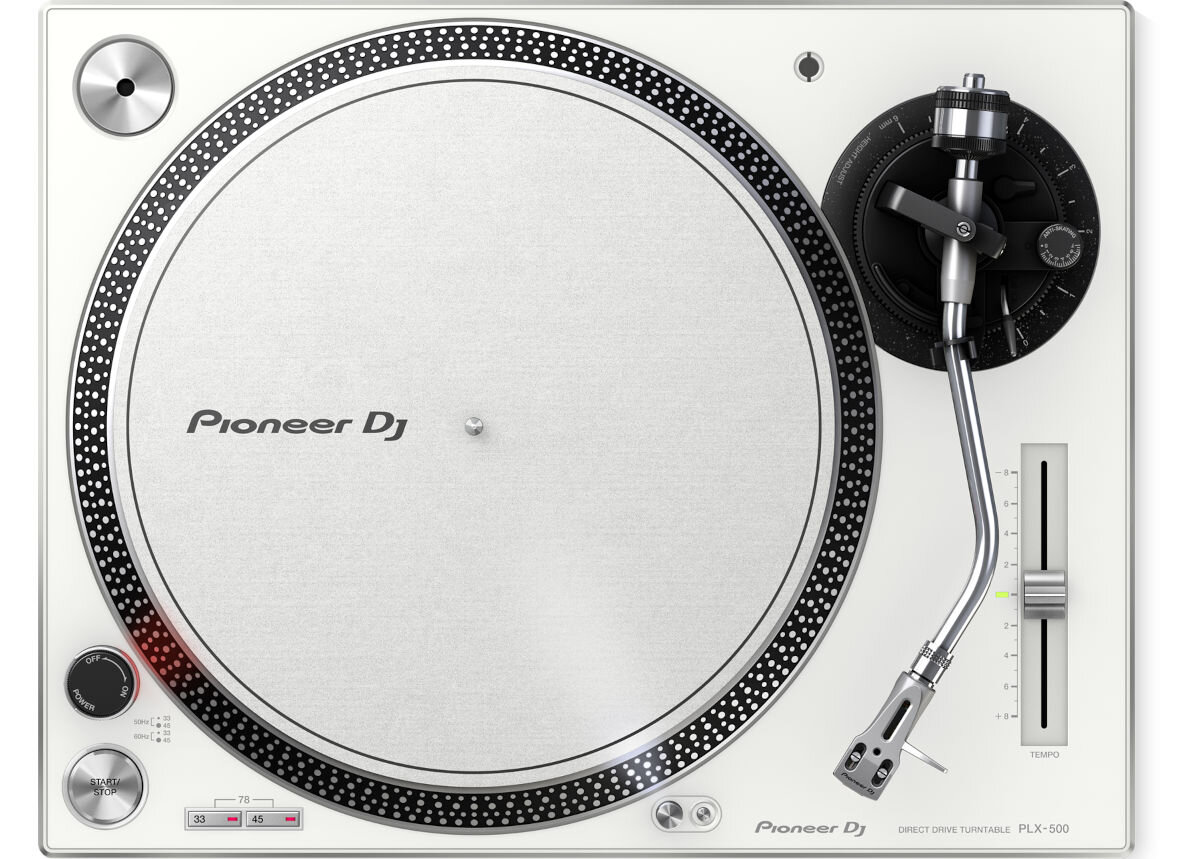Gramofon PIONEER Dj PLX-500-W Biały talerz 3-fazowy silnik