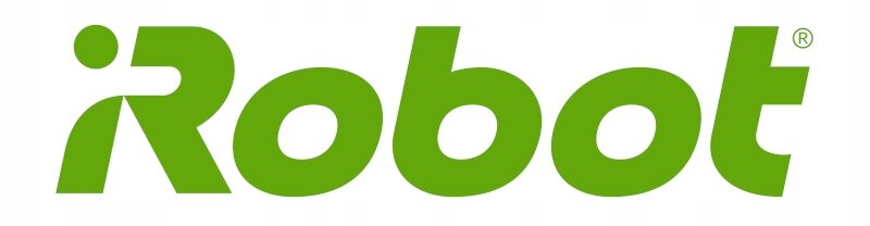 Logo iRobot w kolorze zielonym na białym tle.