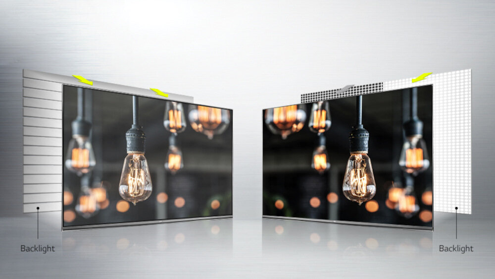 Telewizor LG UH7507  - dimming