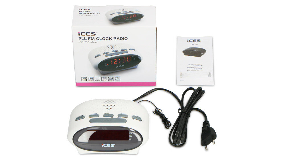 Radiobudzik ICES ICR-210  - zestaw