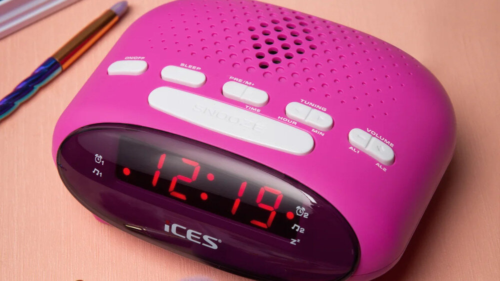 Radiobudzik ICES ICR-210  - wymiary