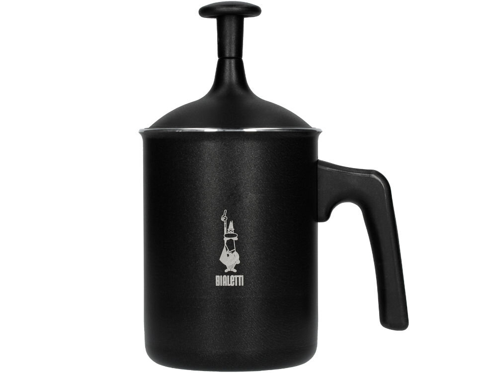 Spieniacz BIALETTI Tuttocrema 6 tz poręczny kompaktowe wymiary pojemność 330 ml odpowiednia ilość mleka wysokość 22 cm średnica 10,5 cm wygoda w codziennym użytkowaniu w kazdej kuchni
