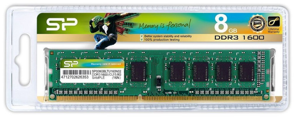 SILICON POWER 8GB 1600MHz