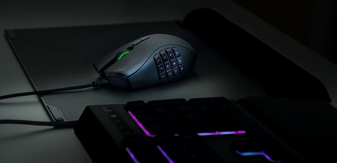 Mysz RAZER Naga Trinity - wysoka jakość wykonania gumowe powierzchnie antypoślizgowe