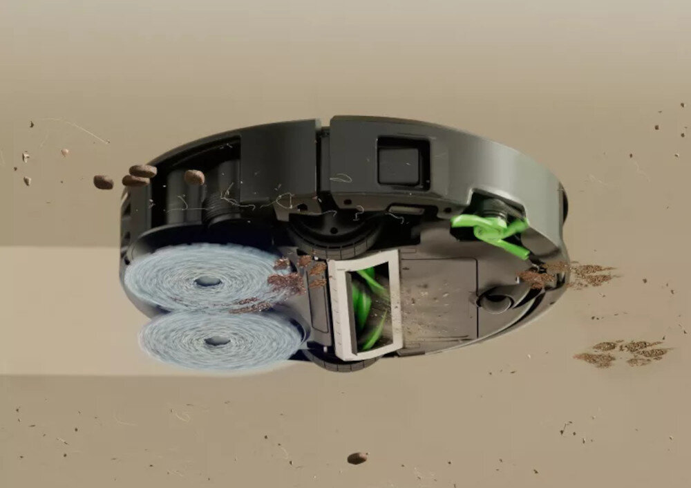Robot sprzątający IROBOT Roomba 415 Combo Czarny zdjęcie lifestyle Wysoka moc Moc ssąca do 20 kPa  kurz, sierść zwierząt, okruchy i inne zabrudzenia  Gumowa szczotka główna system sprzątania Pojemnik na kurz o pojemności 0,18 l