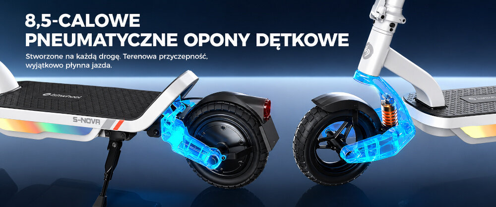 Hulajnoga elektryczna ISINWHEEL S Nova 31km 500W Amortyzacja 8.5