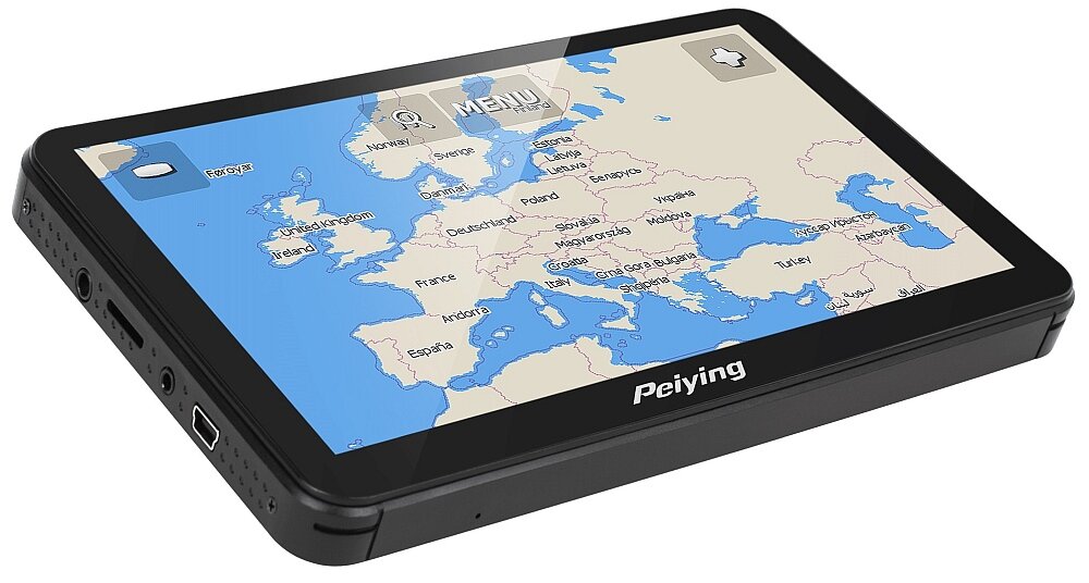 Nawigacja PEIYING Alien PY-GPS7013 ekran gps mapy waga wymiary pamięć bateria uchwyt 
